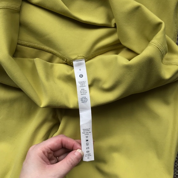 NWT lululemon Align HR Pant 25” Yellow Pear - Picture 3 of 8